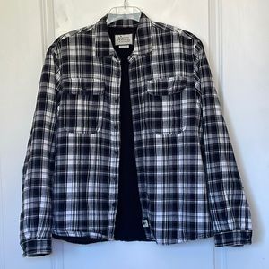 Boston Traders Plaid Flannel Sherpa Fleece Lined Shirt Shacket XL